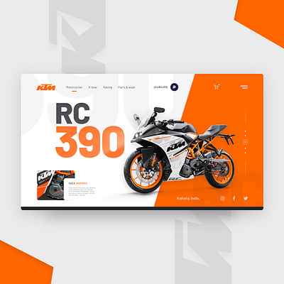 KTM UI redesign concept. behance bike app bikers bikes clean design clean ui design inspiration designer designs ktm logo designs orange ui ui designs uiux ux ux designs ux research web development webdesign