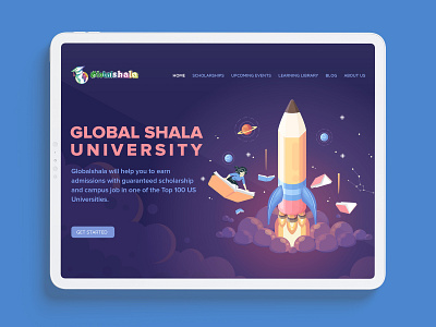 University Website Design design graphic design illustration responsive design typography ui ux ui design ux design web template website design