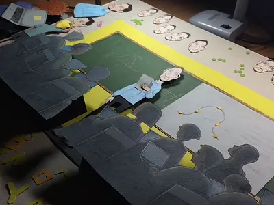 Stop Motion Cutout Animation Process animation cutout stopmotion