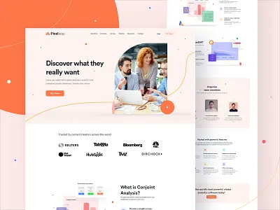 Pixelway Agency landing page app clean design design designmind interface landing minimal product saas landing page typeface typogaphy ui ux web webdesign website