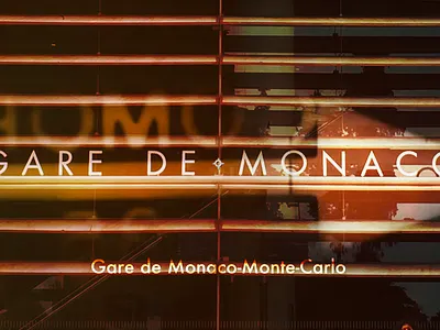 Gare De Monaco art direction typography