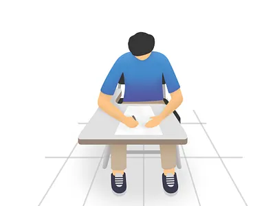 Study design flat illustration illustrator vector web