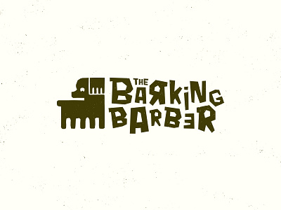 The Barking Barber - Brand Design Exploration barber branding branding concept business card design dog dog grooming dog logo fun graphicdesign grooming handmade identity branding illustration logo logodesign mockup personal project playful rough