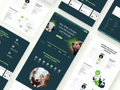Hireology Website branding design hiring hr interface ui ux website