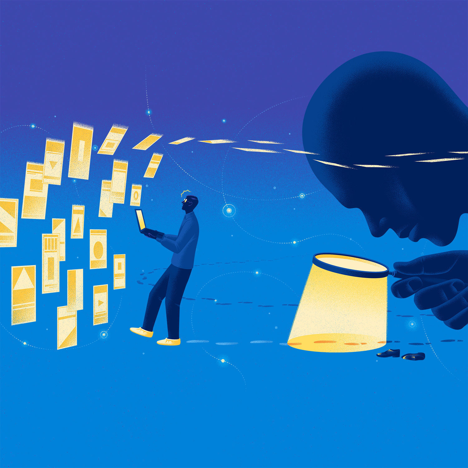 Cookies conceptual digital editorial folioart illustration kouzou sakai technology texture