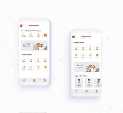 Health Plus-Mobile App UI app banner design brochure design designer graphicdesign illustration logo mobile app mobile app design mobile ui printing design ui vector webdesign