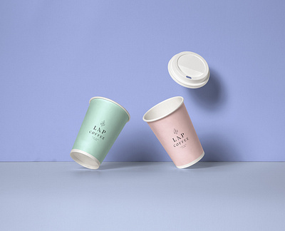 LAP - La Princesse Coffee brand design branding cup logo logotype