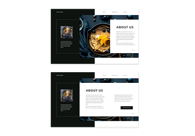 INCA foods | Restaurant Design animation clean design css grid figma flexbox inspiration minimalism mobile design project responsive responsive design web development webdesign