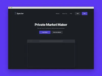 Specter Market agency creative design digital illustration product project uiux userexperience userinterface website