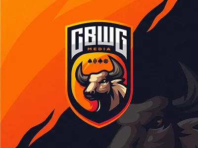 CBWG media brand character e sport e sports esport esports gaming logo shield sport