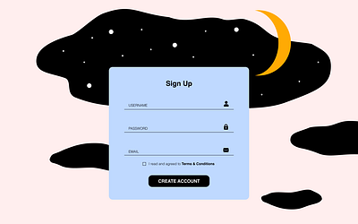 Daily UI 001: Daydream Sign-Up dailyui daydream sign up signup page ui ux