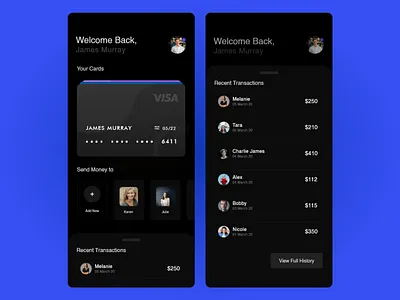 Finance App UI Design adobe xd adobexd branding dribbble finance finance app inspiration minimal mobile app design payment app react react native ui ui design uiux ux ux design