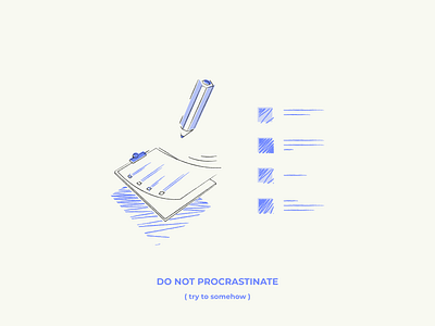 Procrastination illustration illustrator procrastination ui vector vector illustration visual design webdesign