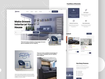 Home Interior Design 2020design 2020trends agency home illustration interaction interaction design interface interior interiorwebdesign landingpage portfolio ui design uiux webdesign