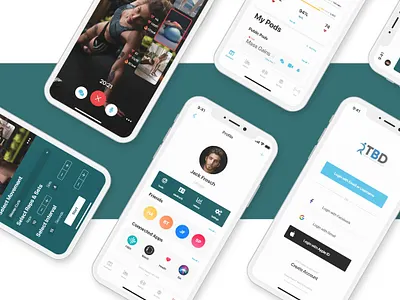 Video Group Workout App User Interface | WIP app design design dribbble fitness app ios app design ui userinterface