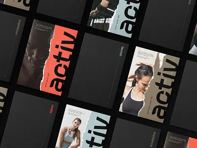 activ look-books book branding folder layout logo print type