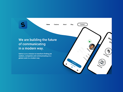 Sative - Let the Job find you! adobe xd aesthetic app clean cleandesign design flat ui flat ui colors flat ui pro flatdesign interaction interfacedesign ui userinterface ux webdesign