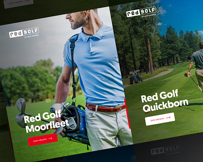 Red Golf clean design drawingart golf golf club golfcourse golfer golfing photoshop responsive ui ux web webdesign website