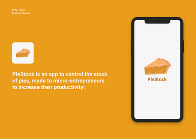 PieStock App app design minimal mobile typography ui ux web design
