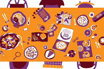 Social media post art design food food and drink food illustration illustration illustrator vector