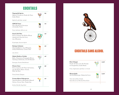 Iconography - Drinks Menu cocktail cocktail menu drinks menu food iconography icons menu print restaurant