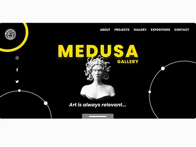 MEDUSA ART GALLERY branding design icon logo typography ui ui ux uidesign ux vector