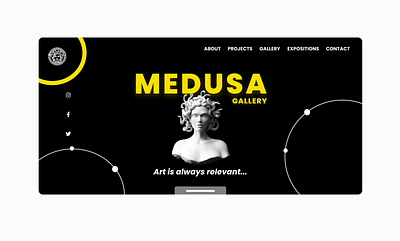 MEDUSA ART GALLERY branding design icon logo typography ui ui ux uidesign ux vector