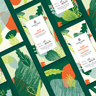 Copal Tree chocolate packaging design art branding chocolate design farms food illustration illustrator package design packaging typography vector