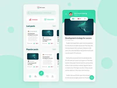 Mr.Trader android app app design design ios react native ui ux xd xd design