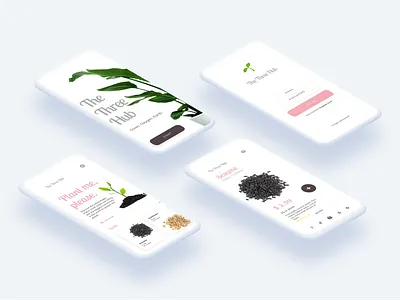 UI The Three Hub ☘ app app design application design green green shop mobile mobile app mobile app design mobile application plant shop seed shop ui ui ux ui design uidesign uiux ux ux ui uxdesign