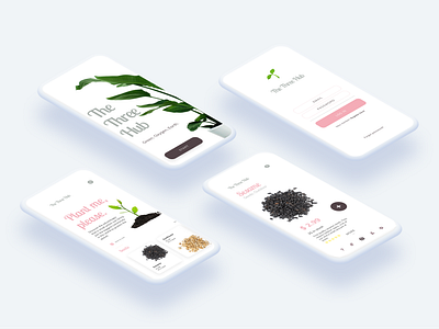 UI The Three Hub ☘ app app design application design green green shop mobile mobile app mobile app design mobile application plant shop seed shop ui ui ux ui design uidesign uiux ux ux ui uxdesign