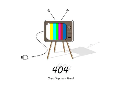 404 design illustration minimal ui ux vector