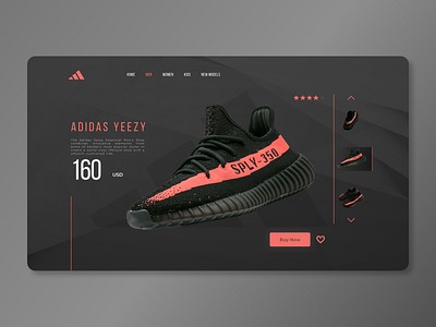 Adidas Yeezy - Web UI adidas adidas originals design designer shoe design shoes shopping trend 2020 trending trendy ui ui ux uidesign uiux ux uxdesign web webdesign website yeezy