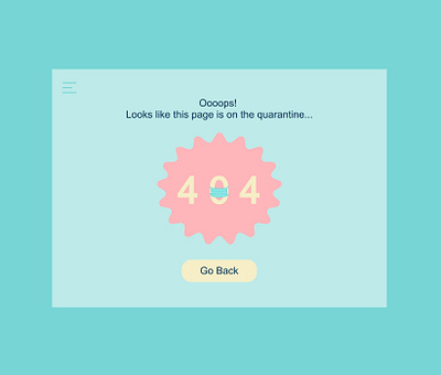 404 error page keep distance stayhome ui ux web