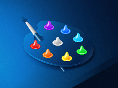 Palette - Illustration abstract colors concept creative digital art dribbble illustration latest vector