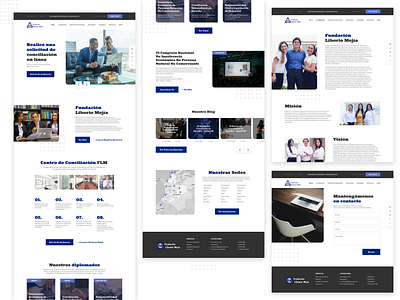 Liborio Mejía Website attorney attorney law branding design flat flatdesign landingpage lawyers liborio liboriomejia onepage ui web web design webdesign website