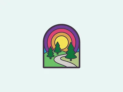 Highlands Badge branding design illustration logo vector