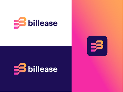 BillEase Logo conception application finance fintech gradient gradient logo icon logo logo design logotype