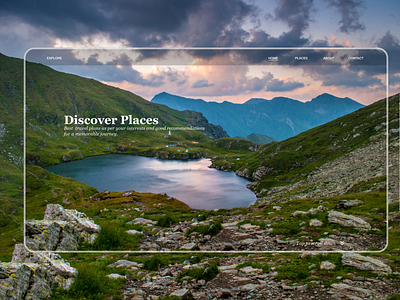 Travel App adobe photoshop adobe xd app design discover explore flat india landing page landing page design landscape nature places romanian ui ux uxdesign web web design
