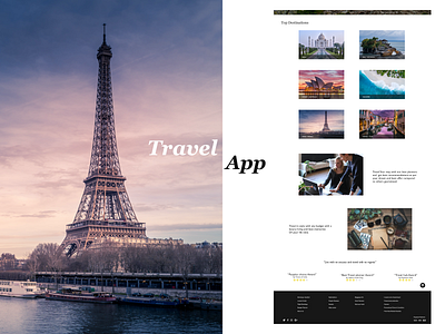 Travel Trip App adobe photoshop adobe xd app australia bali design destination india nature paris taj mahal travel travel agency travel app trip trip planner ui ux uxdesign venice