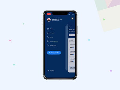 Menu design dribbble figma home menu minimal navigation task ui
