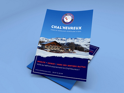 Chal'heureux Flyer brand branding concept brochure design flyer graphic graphic design print print design printing tourism vector visual identity