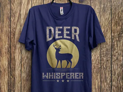 Hunting T-Shirt Design business t shirt creative design deer deer t shirt deer t shirt design hunter hunting t shirt illustration logo t shirt t shirt design t shirt illustration t shirt mockup typography typography design vector