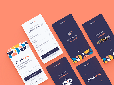 VirtualAstro astrology dailyui dailyui 001 signup ui