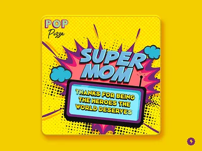 Pop Pizza ® | Social Media Feed pop pizza social media design