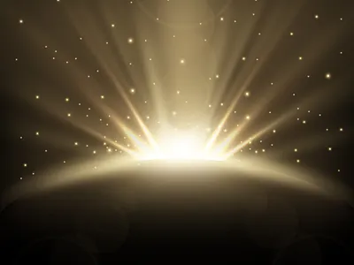 Elegant Rays rising background abstract adobe illustrator bright design earth elegant gold horizon illuminated illustration lens flare luxury planet rays shine shiny sun sunrise vector