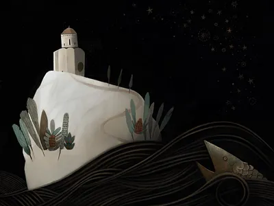 Fish character fish illustraion