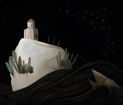 Fish character fish illustraion