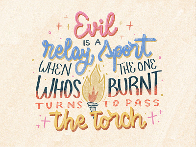 Relay design illustration lettering lettering art lyrics typography wacom