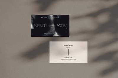 Infinite Body Business Card branding business card card identity logo